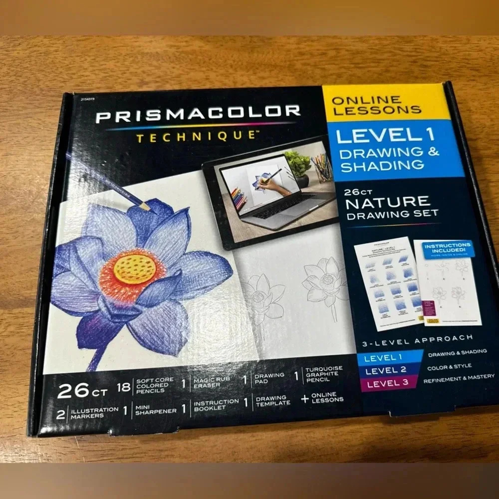 Prismacolor Technique 26ct NATURE Drawing Set -Level 1 Drawing & Shading NEW